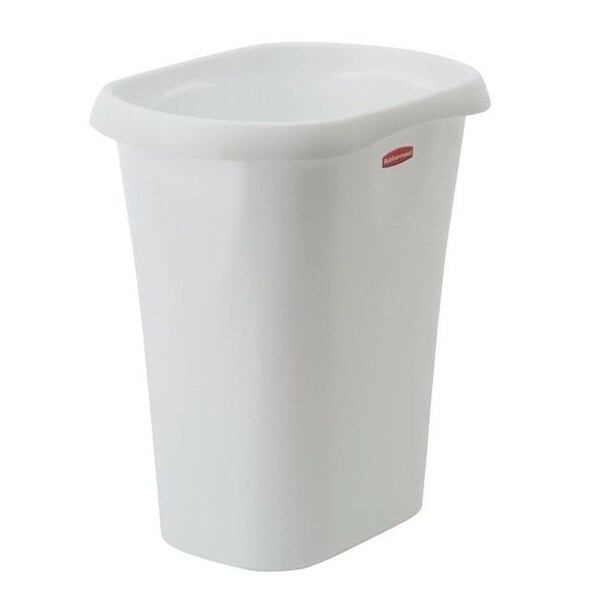 Vortex 5L51-00-WHT 12 qt Basic Open Wastebasket White- pack of 8 VO713831 - main